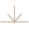 Ekena Millwork Kennewick Smooth Timber Gable Bracket, Douglas Fir, 96"W x 56"H x 1 1/2"D x 3 1/2"F, 14/12 Pitch GBW096X56X0204KEN00SDF - alternate 1